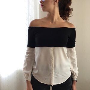 Preppy of the shoulder top